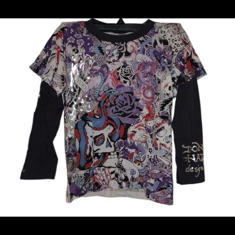 Ed Hardy Kids Shirt Longsleeve Size 4/5 NEW w/o tags